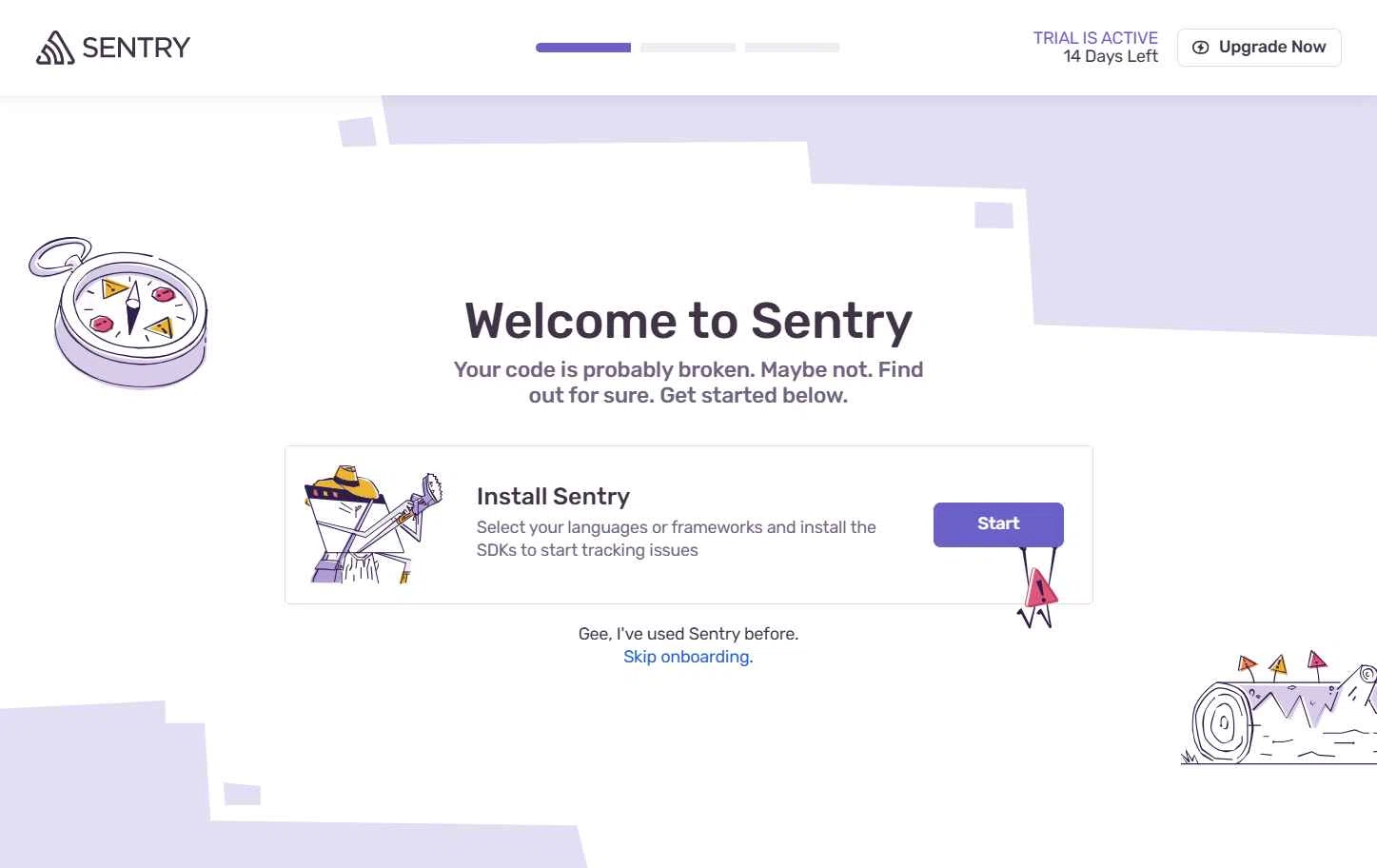 Sentry checkout page showing Sentry promo code box | Screenshot taken by SimplyCodes community member on Oct 16, 2025