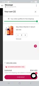 GLITZANDGLAMOUR13 coupon verification screenshot