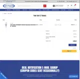 WELCOME10 coupon verification screenshot