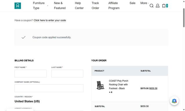 Serwall checkout page showing Serwall coupon code box | Screenshot taken by SimplyCodes community member on Sep 13, 2025