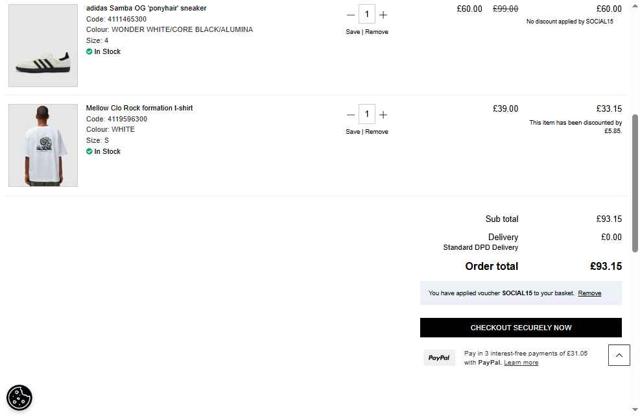 Sevenstore checkout page showing Sevenstore promo code box | Screenshot taken by SimplyCodes community member on Aug 4, 2025