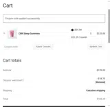 WELCOME15 coupon verification screenshot