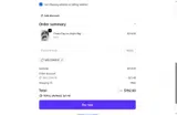 WELCOME10 coupon verification screenshot