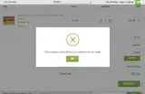 Snow coupon verification screenshot