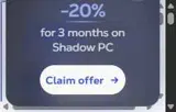 Shadow coupon verification screenshot