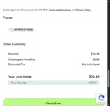 Shakeology coupon verification screenshot