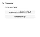 ELISEBRONTE coupon verification screenshot