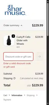 SUMMER25 coupon verification screenshot