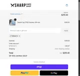 SHARP Knife Shop coupon verification screenshot