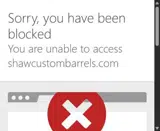Shaw Barrels coupon verification screenshot