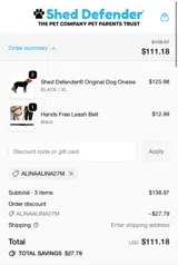 ALINAALINA27M coupon verification screenshot