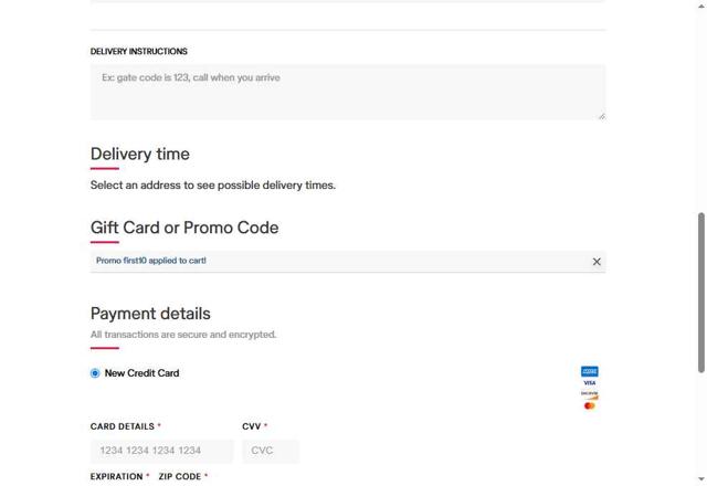 Shef checkout page showing Shef promo code box | Screenshot taken by SimplyCodes community member on May 19, 2025