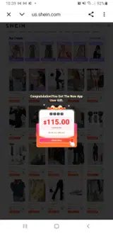 SHEIN coupon verification screenshot
