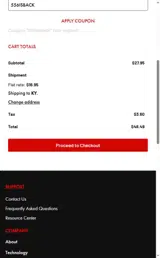 Shell Shock Technologies coupon verification screenshot