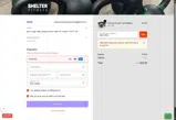 SHELTER15 coupon verification screenshot