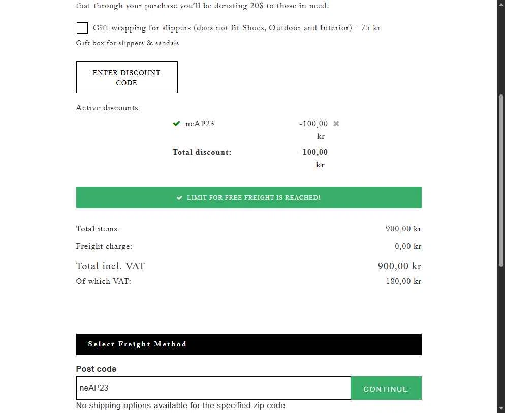 Shepherd of Sweden checkout page showing Shepherd of Sweden discount code box | Screenshot taken by SimplyCodes community member on Jun 6, 2025
