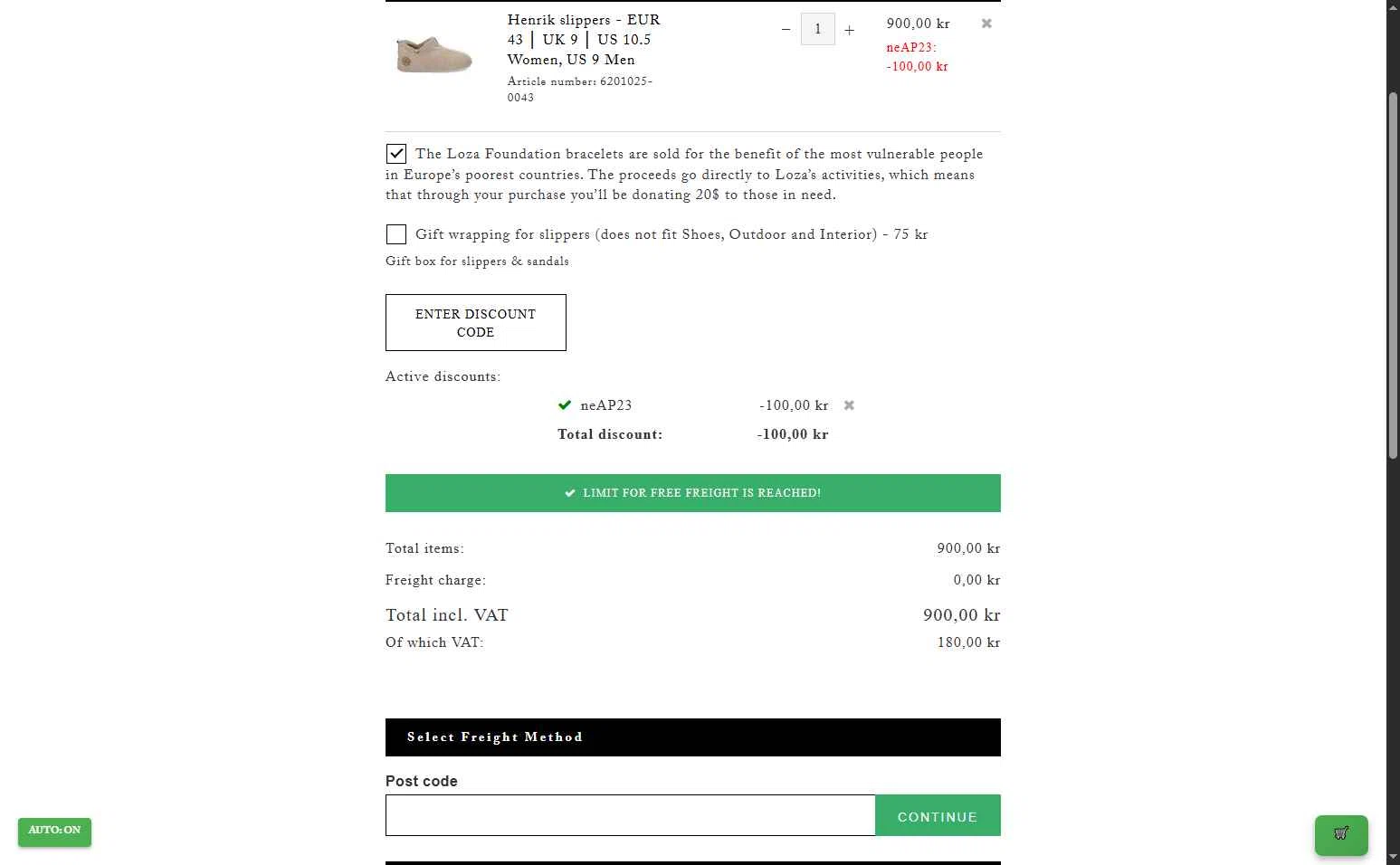 Shepherd of Sweden checkout page showing Shepherd of Sweden discount code box | Screenshot taken by SimplyCodes community member on Nov 6, 2025