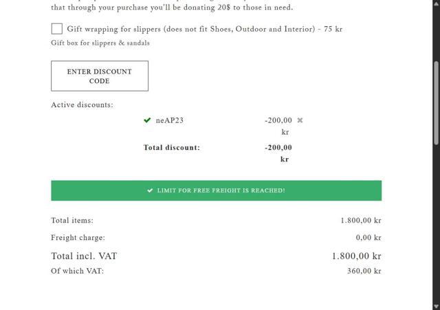 Shepherd of Sweden checkout page showing Shepherd of Sweden discount code box | Screenshot taken by SimplyCodes community member on May 27, 2025