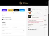 Shield System coupon verification screenshot