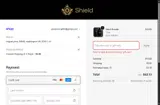 Shield System coupon verification screenshot