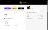 Shield System coupon verification screenshot