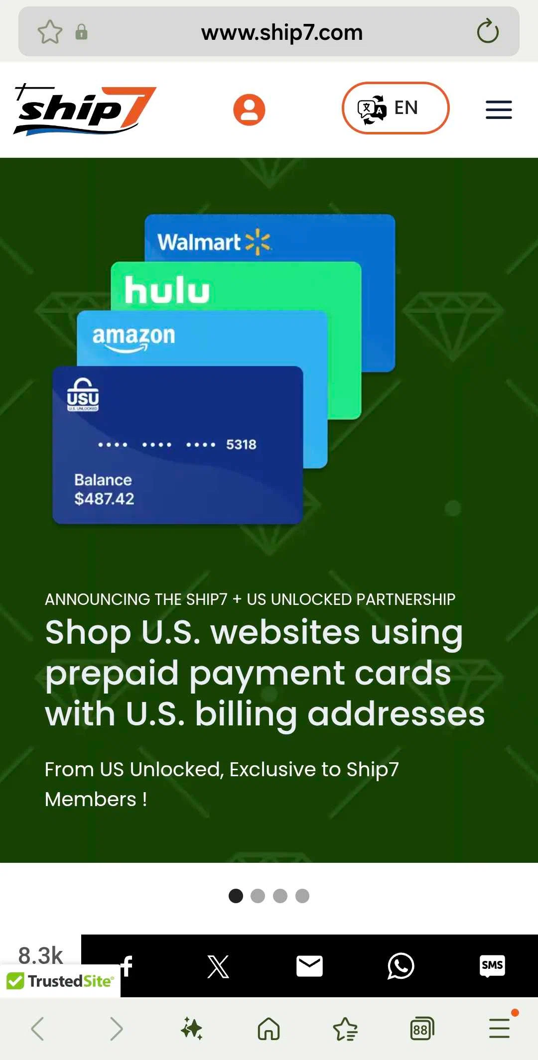 Ship7 promo code screenshot showing code 33%OFF applied at Ship7 checkout page. Uploaded by SimplyCodes community member Cashdxb27 on Feb 3, 2026