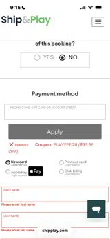 Ship&Play coupon verification screenshot