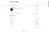 Shirts In Style coupon verification screenshot