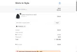Shirts In Style coupon verification screenshot