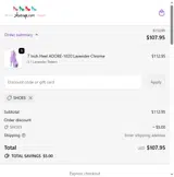 SHOE5 coupon verification screenshot