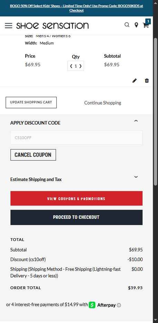 Shoe Sensation Promo Codes - $10 Off Sep 2025