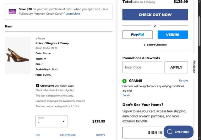 Shoes for All checkout page showing Shoes for All coupon code box | Screenshot taken by SimplyCodes community member on Aug 9, 2025