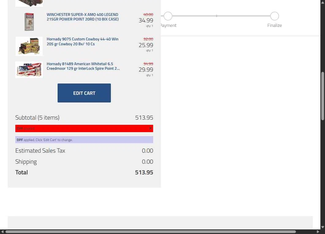 Shooters Choice checkout page showing Shooters Choice promo code box | Screenshot taken by SimplyCodes community member on Oct 16, 2025