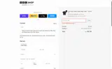 BBC Shop coupon verification screenshot