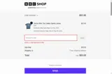 BBC Shop coupon verification screenshot