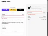 BBC Shop coupon verification screenshot