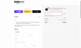 BBC Shop coupon verification screenshot