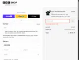 BBC Shop coupon verification screenshot