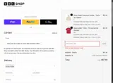 BBC Shop coupon verification screenshot
