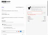 BBC Shop coupon verification screenshot