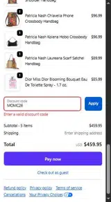 Coast Guard Exchange coupon verification screenshot