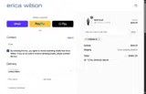 Erica Wilson coupon verification screenshot