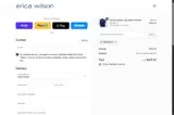 Erica Wilson coupon verification screenshot