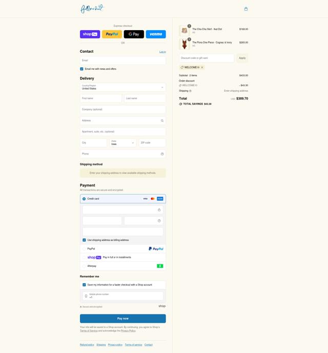 Follow Suit checkout page showing Follow Suit promo code box | Screenshot taken by SimplyCodes community member on Aug 7, 2025