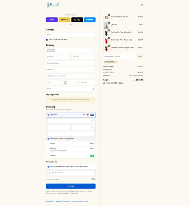 Follow Suit checkout page showing Follow Suit promo code box | Screenshot taken by SimplyCodes community member on Sep 2, 2025