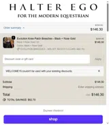 Welcome15 coupon verification screenshot
