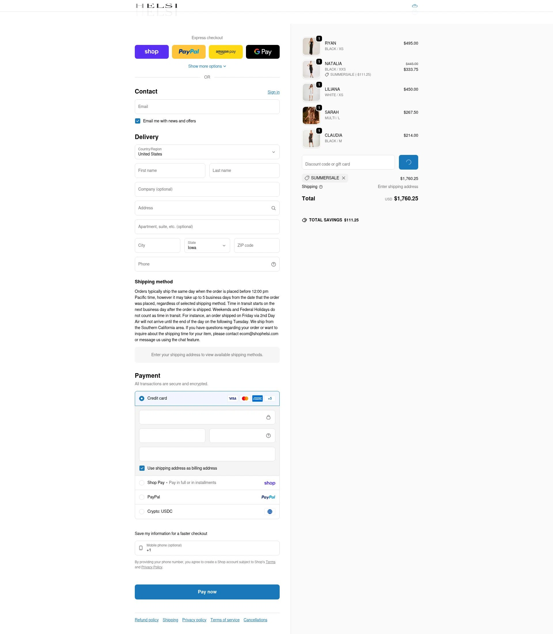 Helsi checkout page showing Helsi discount code box | Screenshot taken by SimplyCodes community member on Feb 13, 2026