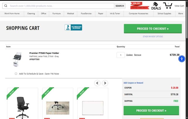 Shoplet.com checkout page showing Shoplet.com coupon code box | Screenshot taken by SimplyCodes community member on Jul 24, 2025