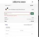 ZOE10 coupon verification screenshot