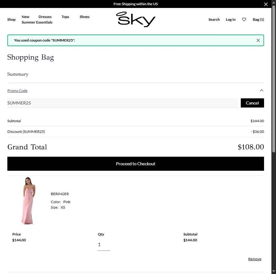 Sky Clothing Promo Codes - 50% Off Coupons May 2026